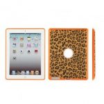 Leopard Style Silicone Protective Back Cover for iPad 2/New iPad